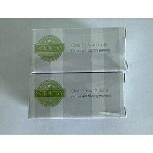Authentic SCENTSY Brand Replacement Light Bulbs 15 Watt 2-Pack NEW